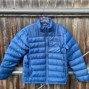 Navy Northface puffer jacket Large